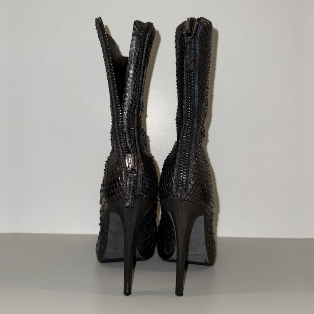 Haider Ackermann Black Python Leather Stiletto He… - image 6